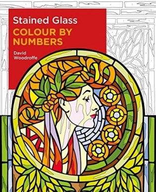 Stained glass colour by numbers фото книги