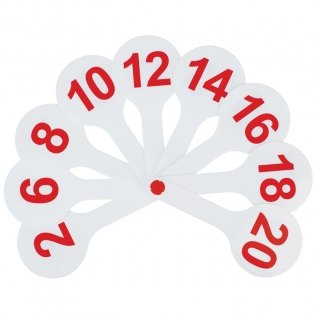 Веер-касса цифр от 1 до 20, Мульти-Пульти, пакет с европодвесом фото книги 2