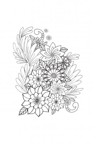 Цветочное настроение. Раскраски антистресс фото книги 13