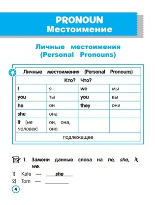 Английский язык. Местоимение. Тренажёр для начальной школы. 3-4 классы фото книги 3
