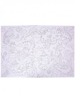 Раскраска-виммельбух. Волшебные зверята фото книги 3