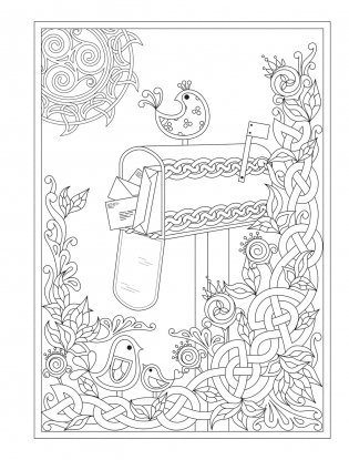 Creative Haven Celtic Gardens coloring book фото книги 11