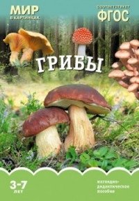 Мир в картинках. Грибы. 3-7 лет. Наглядно-дидактическое пособие. ФГОС фото книги