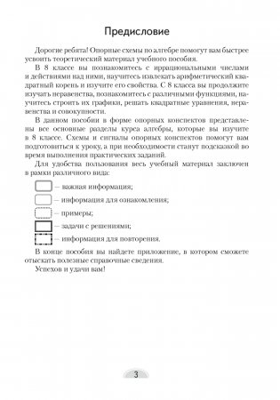 Алгебра. 8 класс. Опорные конспекты фото книги 2
