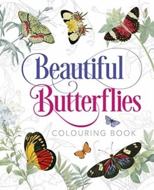 Beautiful butterflies colouring book фото книги
