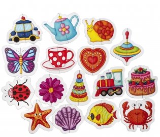 Вот такие половинки. Для самых маленьких. 1+ фото книги 4