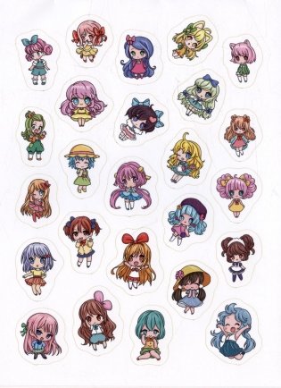 Чиби. 100 наклеек фото книги 5