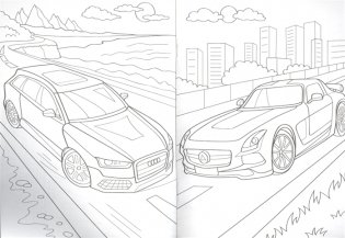 Раскраска. Крутые тачки фото книги 4