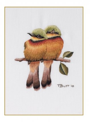 Оттеночное вышивание гладью. Мотивы с цветами и птицами фото книги 6