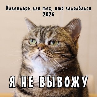 Я не вывожу! Календарь настенный на 2026 год для тех, кто задолбался (300х300 мм) фото книги