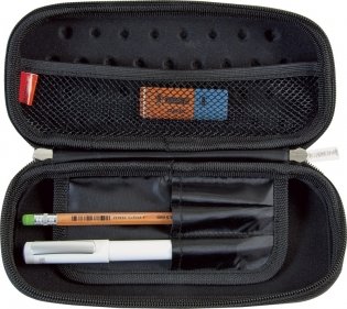 Пенал на молнии, 21x8,5x4,5 см, фиолетовый фото книги 2