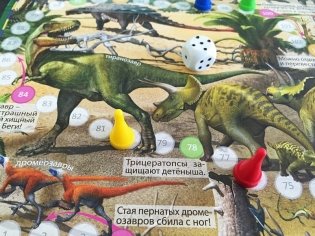 Путешествие в мир динозавров. Игра-ходилка с фишками фото книги 3