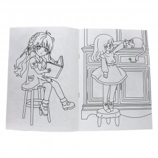 Разукрашка. Малышки Чиби фото книги 3