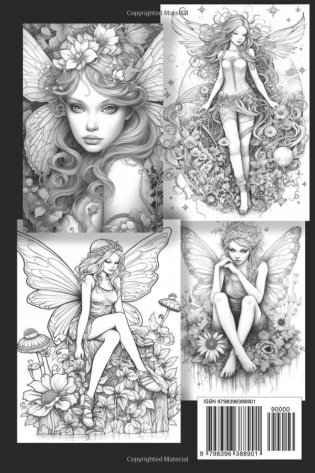 Fairy Fantasy Coloring Book for Adults фото книги 2