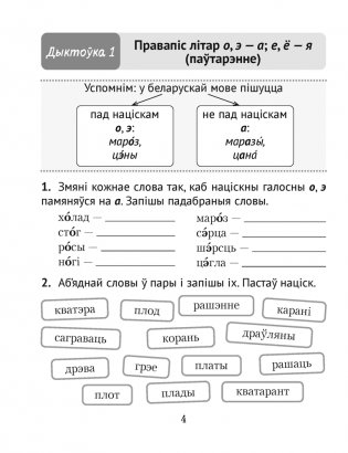 Беларуская мова. Дыктоўка на выдатна. 3 клас фото книги 5