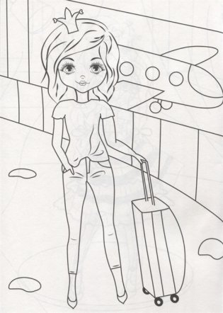 Милые принцессы. Раскраска фото книги 5