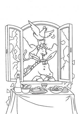 Кот в сапогах. Раскраска с цветными образцами фото книги 2