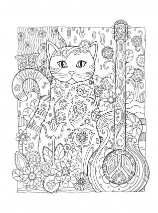 Котики. Раскраски, поднимающие настроение фото книги 4