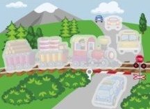 Многоразовые водные раскраски. Выпуск 4. Паровозик фото книги