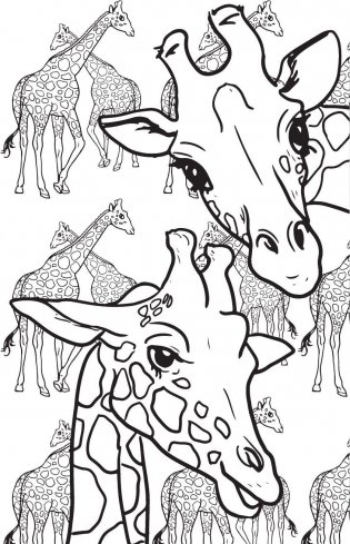 Удивительные животные. Мини-раскраска-антистресс для творчества и вдохновения фото книги 6