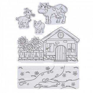 Раскраска 3D "На ферме" фото книги 3