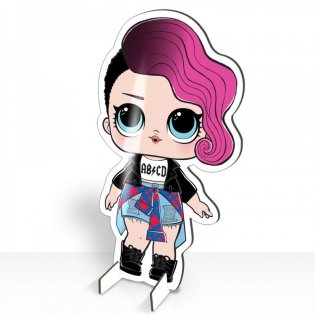 Раскраска с наклейками и большой куклой. Играй, раскрашивай, наклеивай "L.O.L. SURPRISE! Рокерша" фото книги 5