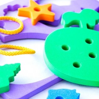 Набор "Формы на шнурочках. Синее море" фото книги 2