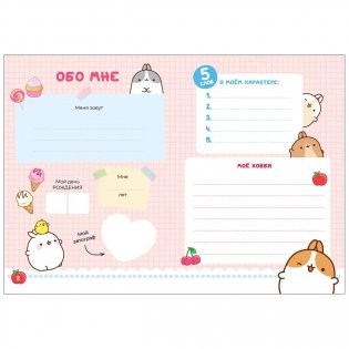 Дневник с анкетами. Дружба (Моланг) фото книги 4