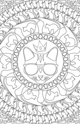 Кототерапия. Мини-раскраска-антистресс для творчества и вдохновения фото книги 8