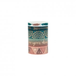 Набор клейких декоративных лент MESHU "Feather", 5 шт. Арт. MS_52079 фото книги 2