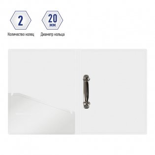 Папка на 2 кольцах Berlingo "Neon Paradise", 24мм, 600мкм, с рисунком, D-кольца, с внутр. карманом фото книги 3