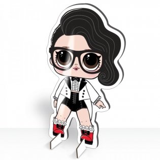 Раскраска с наклейками и большой куклой. Играй, раскрашивай, наклеивай "L.O.L. SURPRISE! Черная бабочка" фото книги 5