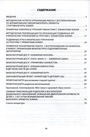 Примерное планирование работы с воспитанниками по формированию умения выполнять элементы спортивной игры хоккей. Старшая группа (5-7 лет). Пособие для педагогических работников учреждений дошкольного образования фото книги 4