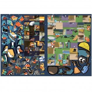 Лекс и Плу. Наклейки-конструктор. Астероид отдыха фото книги 4