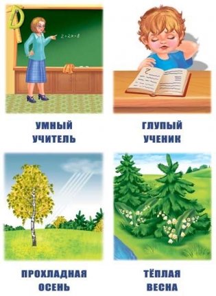 Игра-лото на антонимы "Слова наоборот" фото книги 3