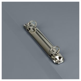 Папка на 2 кольцах СТАММ "Стандарт" А4, 25мм, 700мкм, пластик, серая фото книги 3