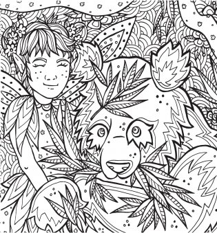 Раскраска-антистресс. Волшебные существа фото книги 6