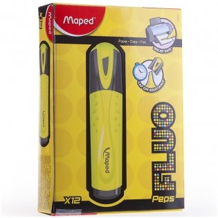 Текстовыделитель "Fluo Pep's Classic", 1-5 мм, желтый фото книги 3