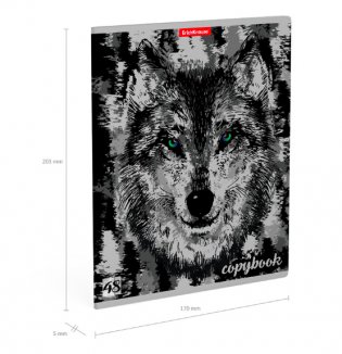 Тетрадь "Wolf", А5, 48 листов, клетка фото книги 4