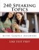 240 Speaking Topics: with Sample Answers фото книги маленькое 2