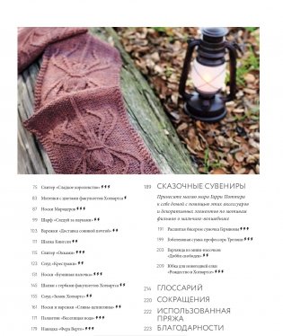 Магия вязания спицами. Возвращение в Хогвартс: новая коллекция одежды, игрушек и аксессуаров из мира Гарри Поттера. Официальное издание фото книги 3