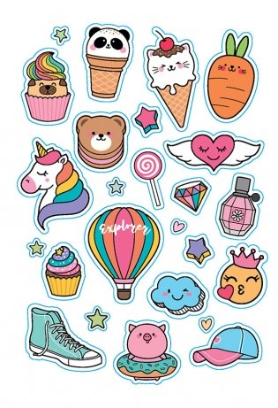 В точку! Bullet-journal. Наклейки для Bullet Journal. Более 300 наклеек (мятная) фото книги 6