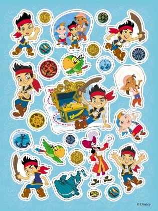 100 наклеек. Джейк и пираты Нетландии фото книги 3