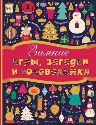 Зимние игры, загадки и головоломки фото книги