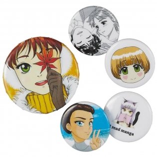 Набор значков. I'm an anime person (5 шт.) фото книги 2