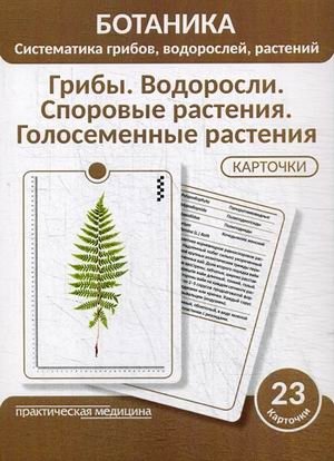 Ботаника. Систематика грибов, водорослей, растений. Блок 1: Грибы. Водоросли. Споровые растения. Голосеменные растения. 23 гербарных карточки фото книги