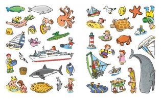 На море (с наклейками) фото книги 3