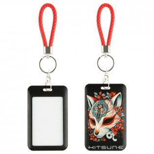 Бейдж вертикальный MESHU "Kitsune", 110х70 мм, петля с карабином, 2D печать, опп пакет с европодвесом. Арт. MS_54233 фото книги