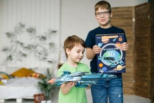 Космический корабль + картонный 3D конструктор фото книги 6