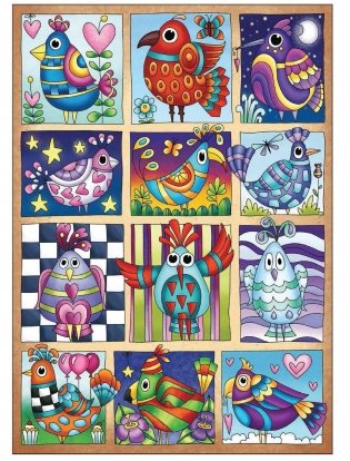 Creative Haven Fanciful Birds coloring book фото книги 8